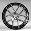 Car wheel rim on a gray background